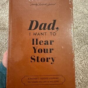 Brown Leather Journal - Dad, I Want to Hear Your Story